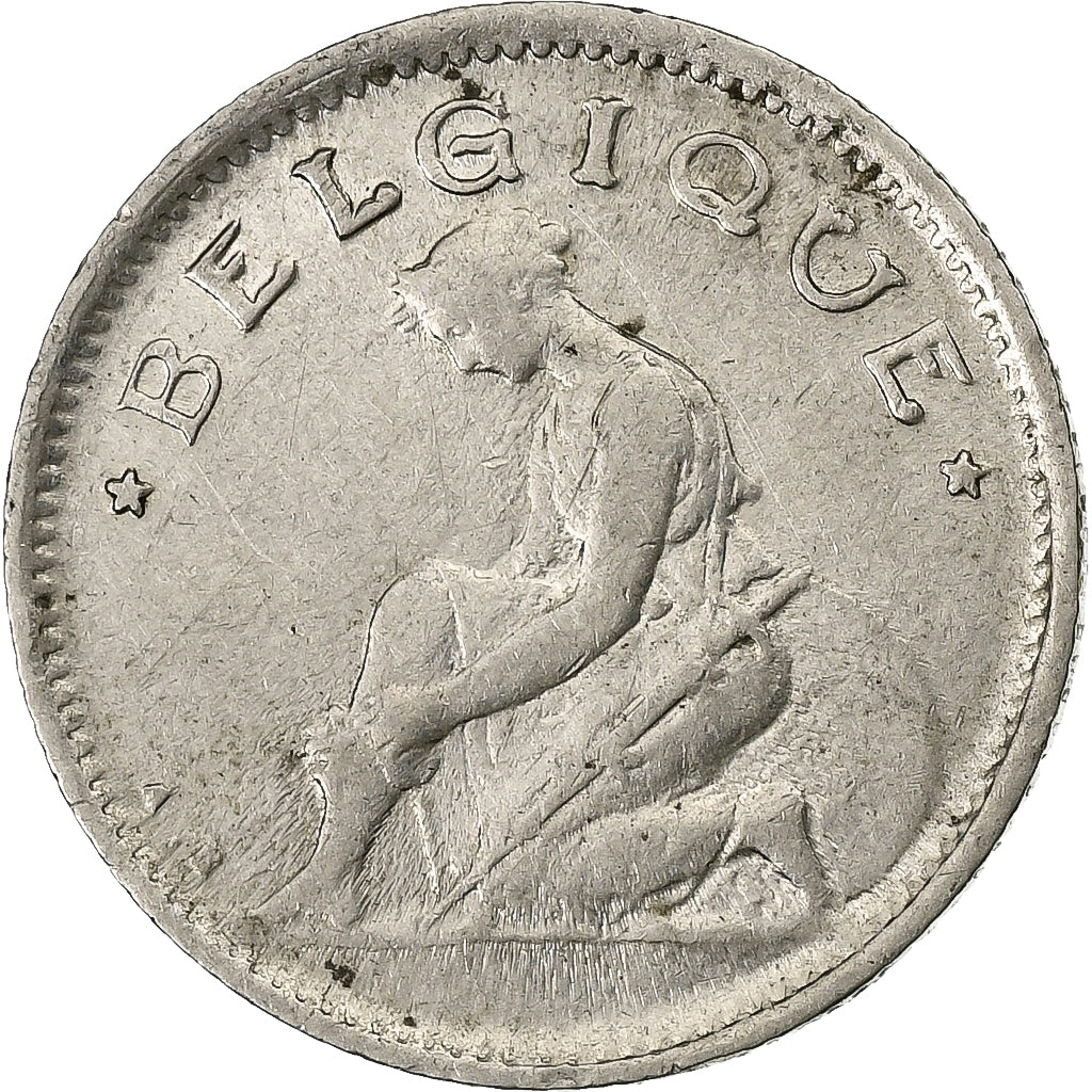 Bélgica, Albert I, 50 Centimes, 1923, Níquel, MBC, KM:87