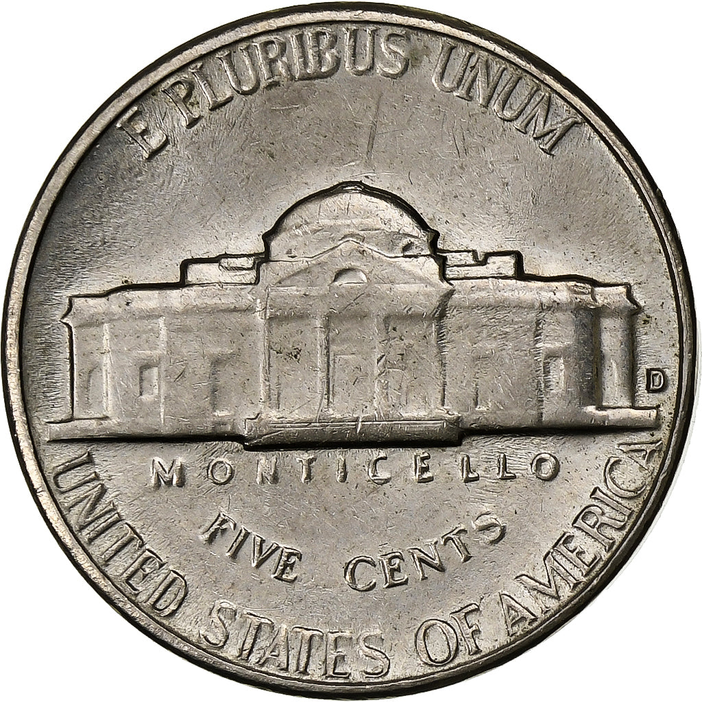 Vereinigte Staaten, 5 Cents, Jefferson, 1964, U.S. Mint, Kupfer-Nickel, VZ
