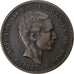 Spagna, Alfonso XII, 10 Centimos, 1877, Madrid, Bronzo, BB, KM:675