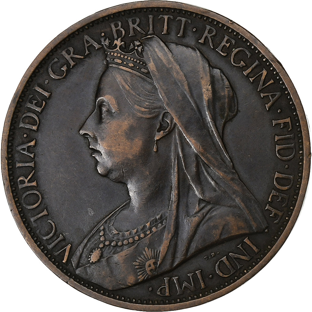 Great Britain, Victoria, Penny, 1900, Bronze, AU(50-53), KM:790