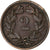 Suiza, 2 Rappen, 1883, Bern, Bronce, MBC, KM:4.1