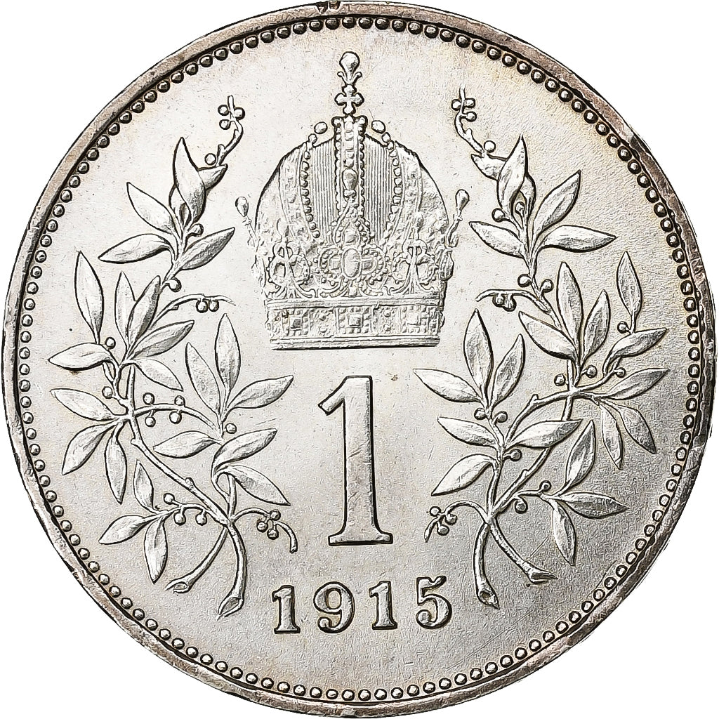 Austria, Franz Joseph I, Corona, 1915, Silver, AU(55-58), KM:2820