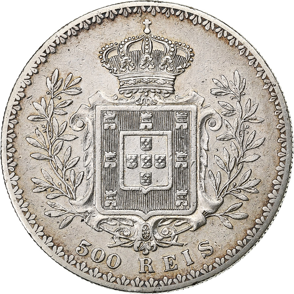 Portugal, Carlos I, 500 Reis, 1892, Silver, VF(30-35), KM:535