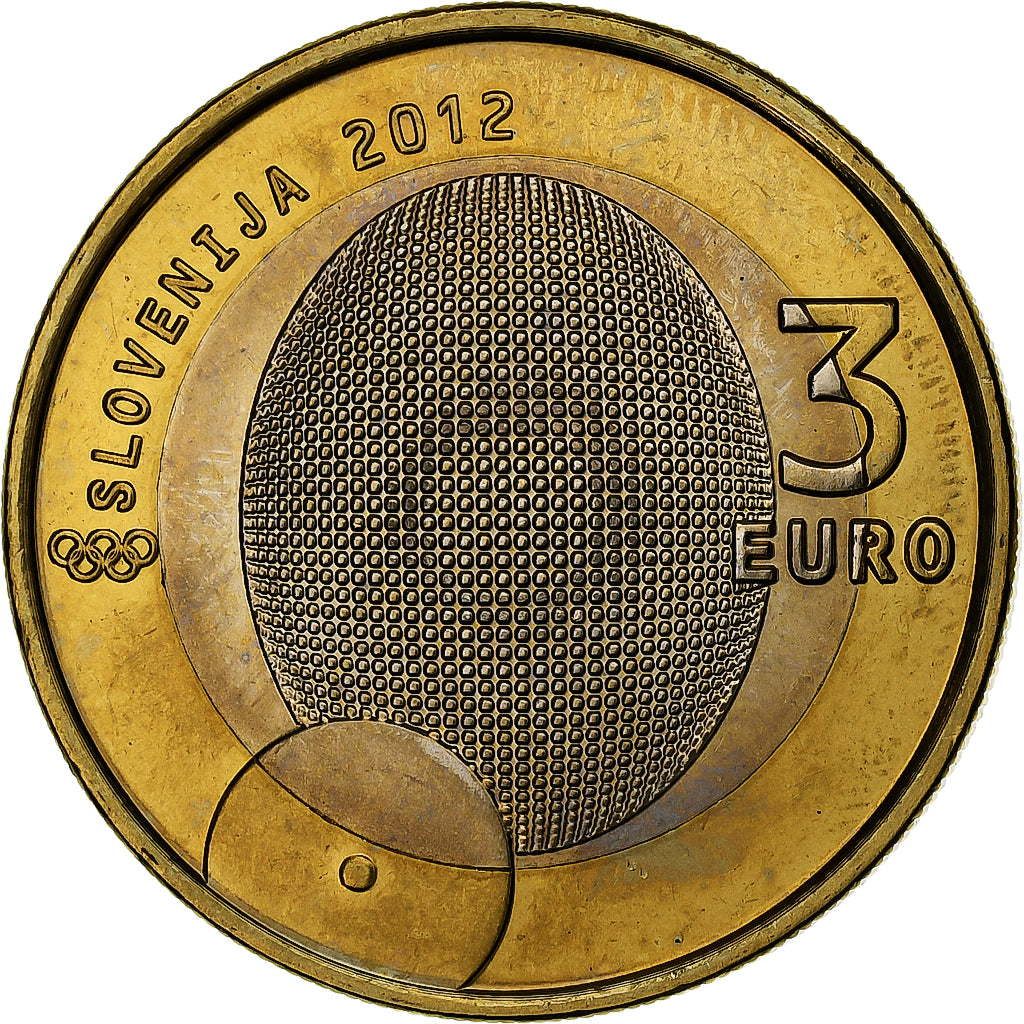 Slowenien, 3 Euro, 2012, Vantaa, Bi-Metallic, STGL, KM:109