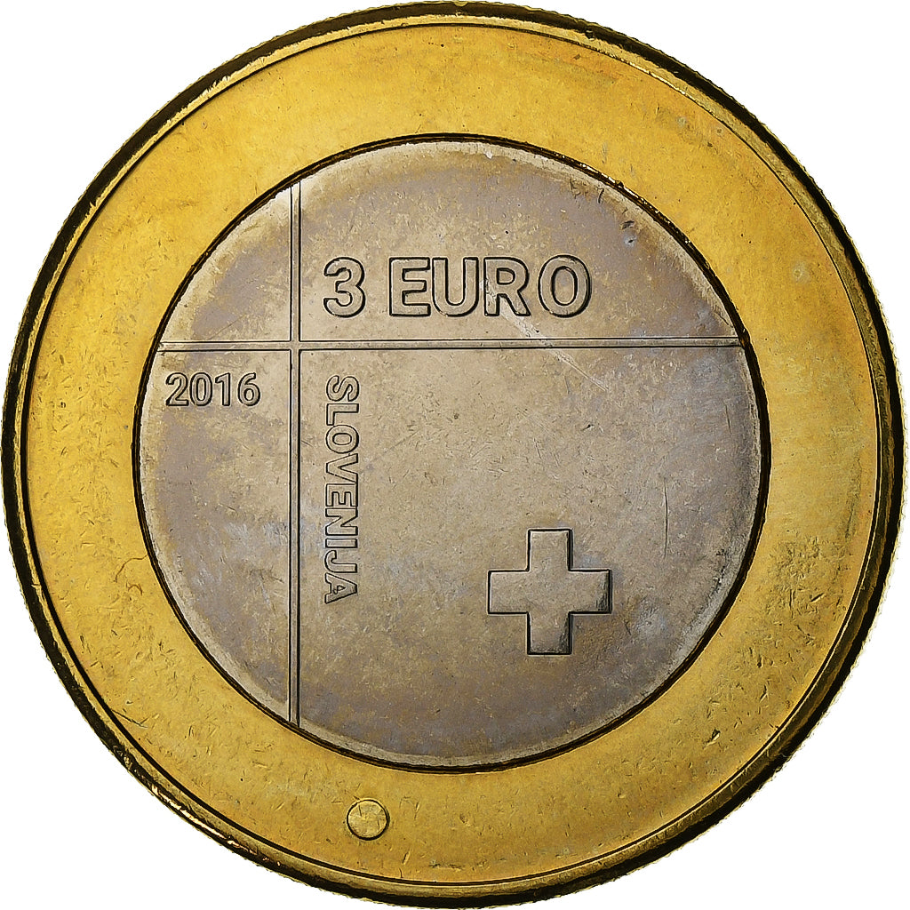 Slowenien, 3 Euro, 2016, Vantaa, Bi-Metallic, STGL