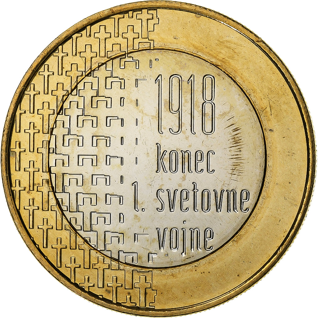 Slovenia, 3 Euro, 2018, Vantaa, Bi-Metallic, MS(65-70)