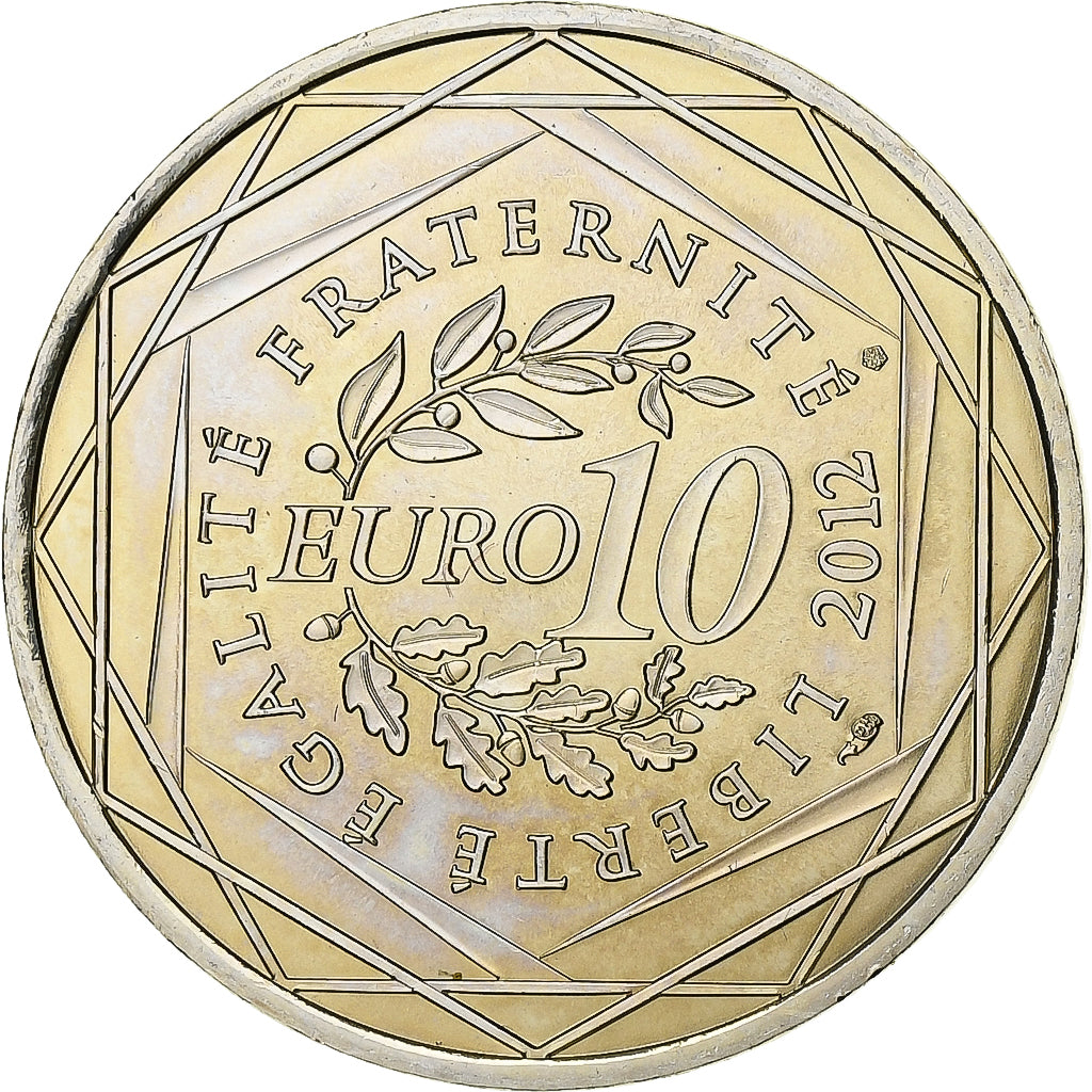 France, 10 Euro, Mayotte, 2012, Paris, Silver, MS(65-70), Gadoury:EU514, KM:1862