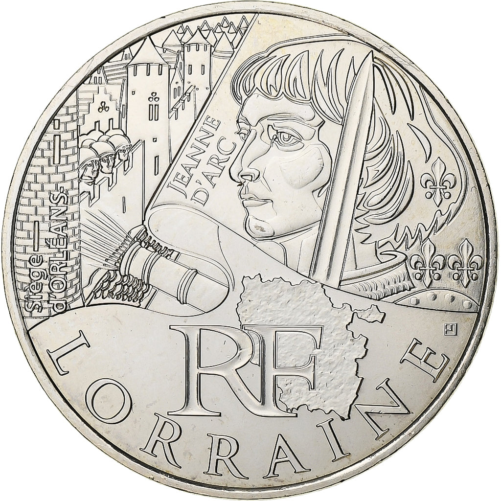 Frankrijk, 10 Euro, Lorraine, 2012, Paris, Zilver, FDC, Gadoury:EU514, KM:1888
