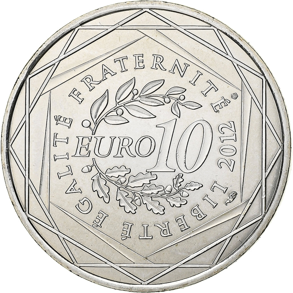 Francia, 10 Euro, Aquitaine, 2012, Paris, Plata, FDC, Gadoury:EU514, KM:1863