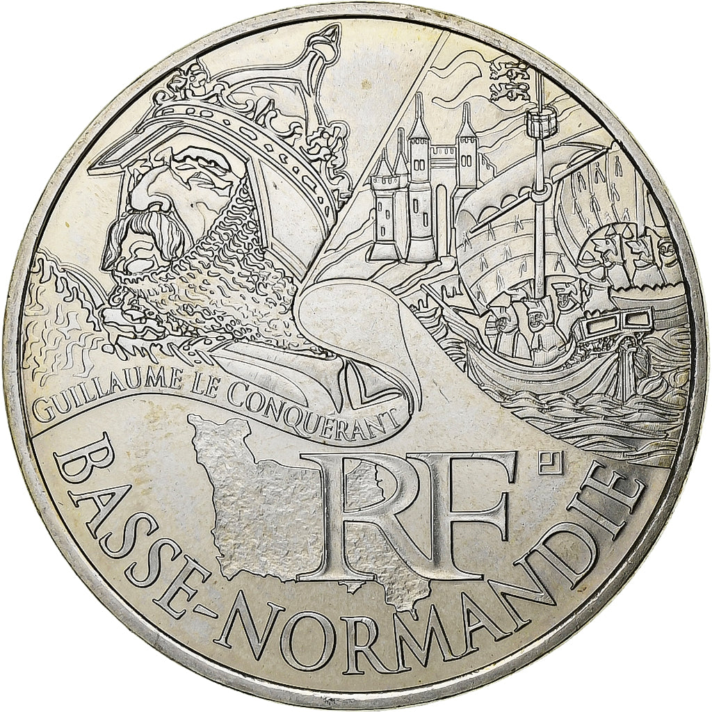 Francia, 10 Euro, Basse-Normandie, 2012, Paris, Plata, FDC, Gadoury:EU514