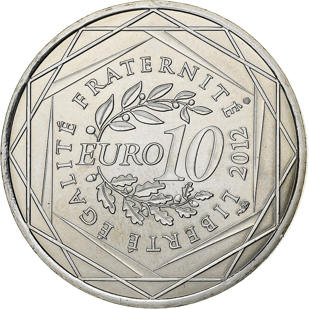 Francia, 10 Euro, Basse-Normandie, 2012, Paris, Plata, FDC, Gadoury:EU514