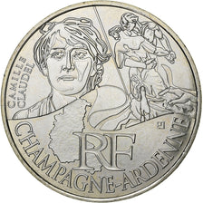 France, 10 Euro, Champagne-Ardenne, 2012, Paris, Argent, FDC, Gadoury:EU514