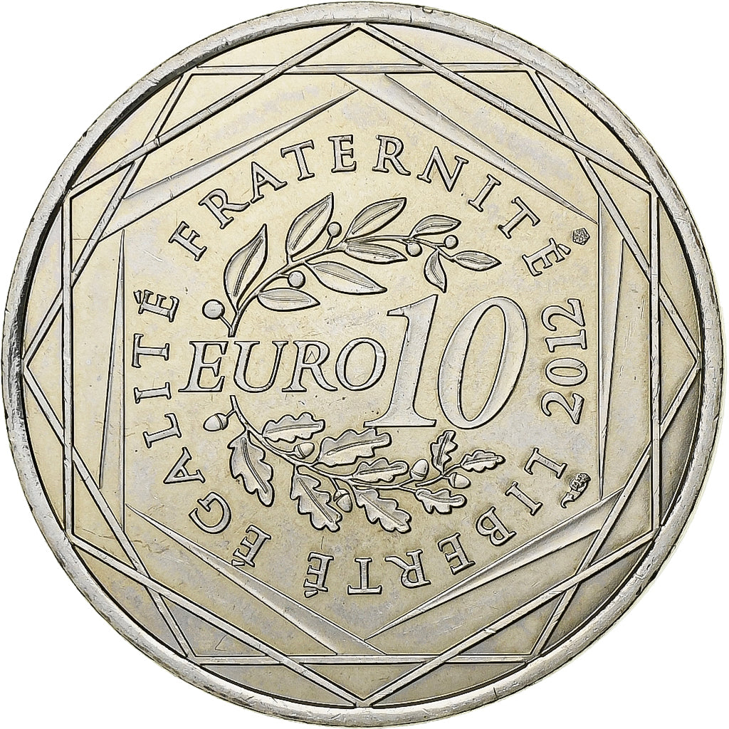France, 10 Euro, Champagne-Ardenne, 2012, Paris, Argent, FDC, Gadoury:EU514