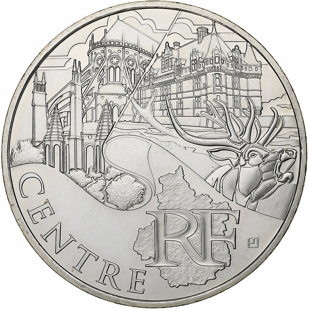 Francia, 10 Euro, Centre, 2011, Paris, Plata, FDC, Gadoury:EU450, KM:1732