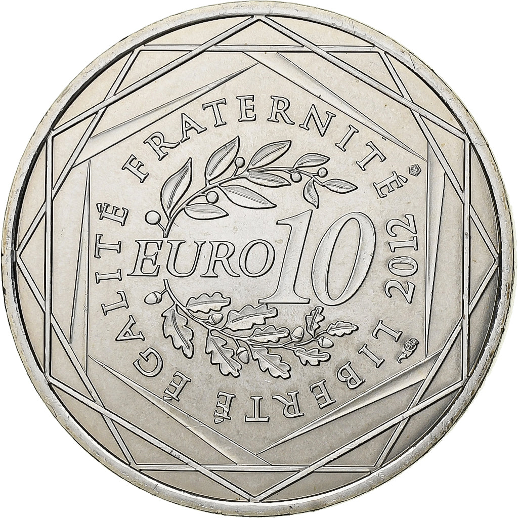 France, 10 Euro, Franche-Comté, 2012, Paris, Silver, MS(65-70), Gadoury:EU514