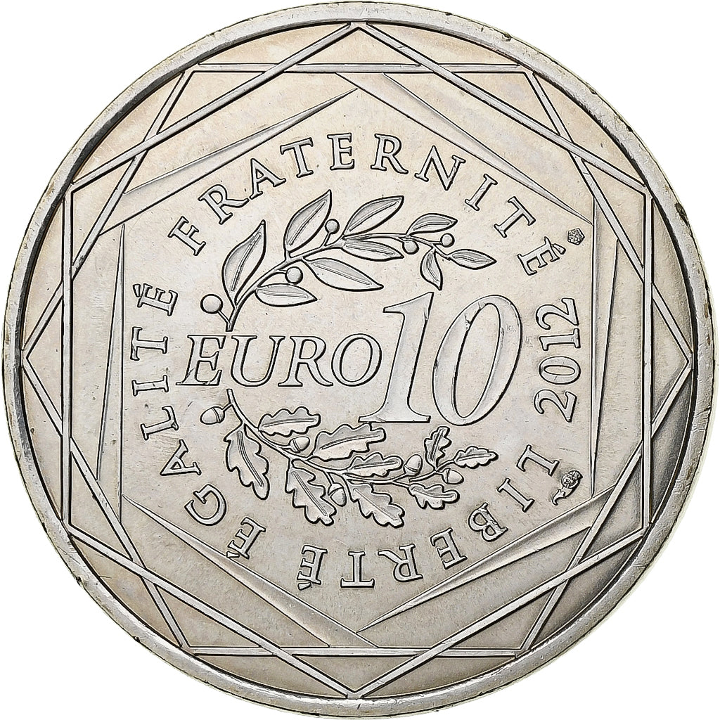 Frankrijk, 10 Euro, Haute-Normandie, 2012, Paris, Zilver, FDC, Gadoury:EU514
