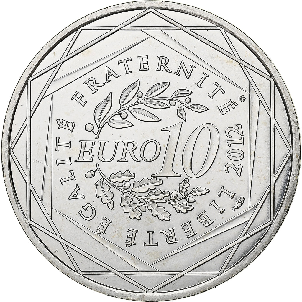 France, 10 Euro, Corse, 2012, Paris, Silver, MS(65-70), Gadoury:EU514, KM:1876