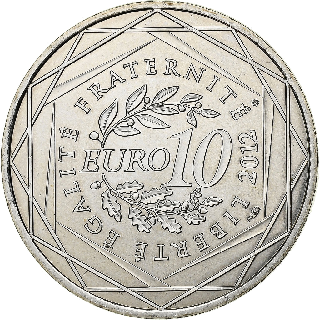 France, 10 Euro, Languedoc-Roussillon, 2012, Paris, Silver, MS(65-70)