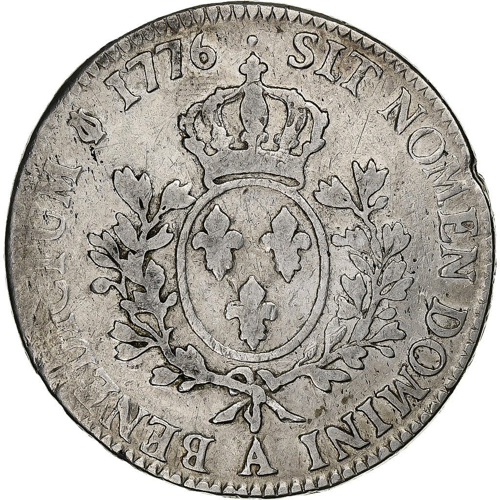 France, Louis XVI, Ecu, Écu aux branches d'olivier, 1776, Paris, 1er sem