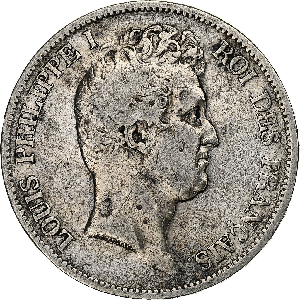 Francja, Louis-Philippe, 5 Francs, 1831, Paris, Srebro, VF(30-35), Gadoury:676a