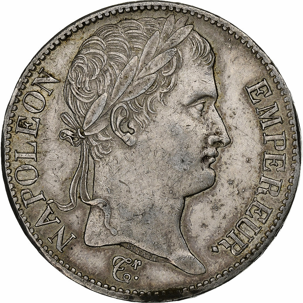 Francja, Napoleon I, 5 Francs, 1811, Rouen, Srebro, AU(50-53), Gadoury:584