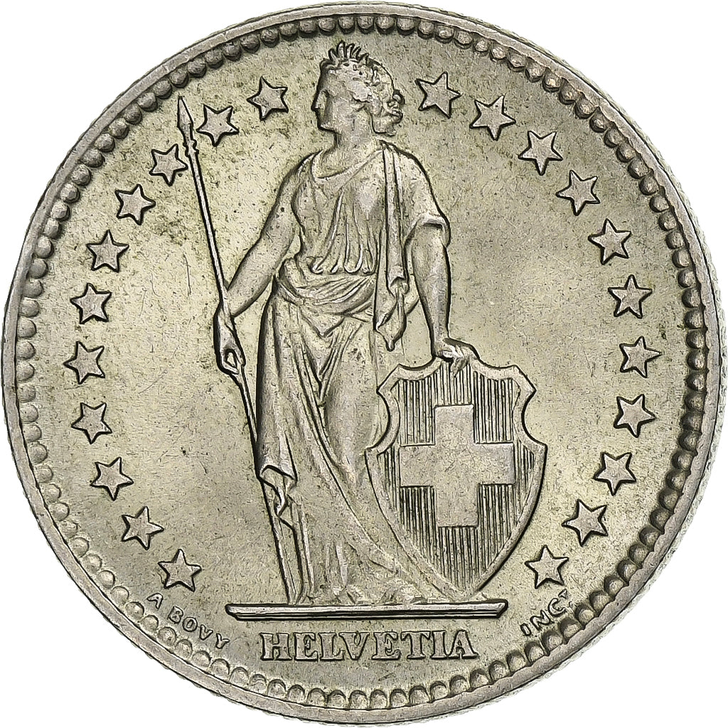 Svizzera, 2 Francs, 1961, Bern, Argento, SPL-, KM:21