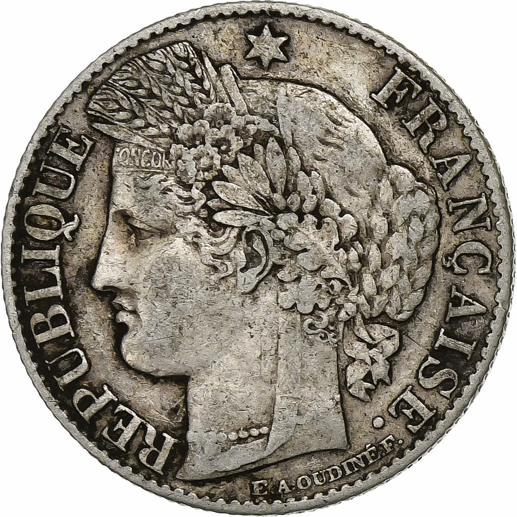 France, 50 Centimes, Cérès, 1881, Paris, Silver, EF(40-45), Gadoury:419a