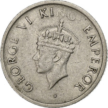 INDIA-BRITISH, George VI, 1/4 Rupee, 1947, Bombay, Nickel, EF(40-45), KM:548
