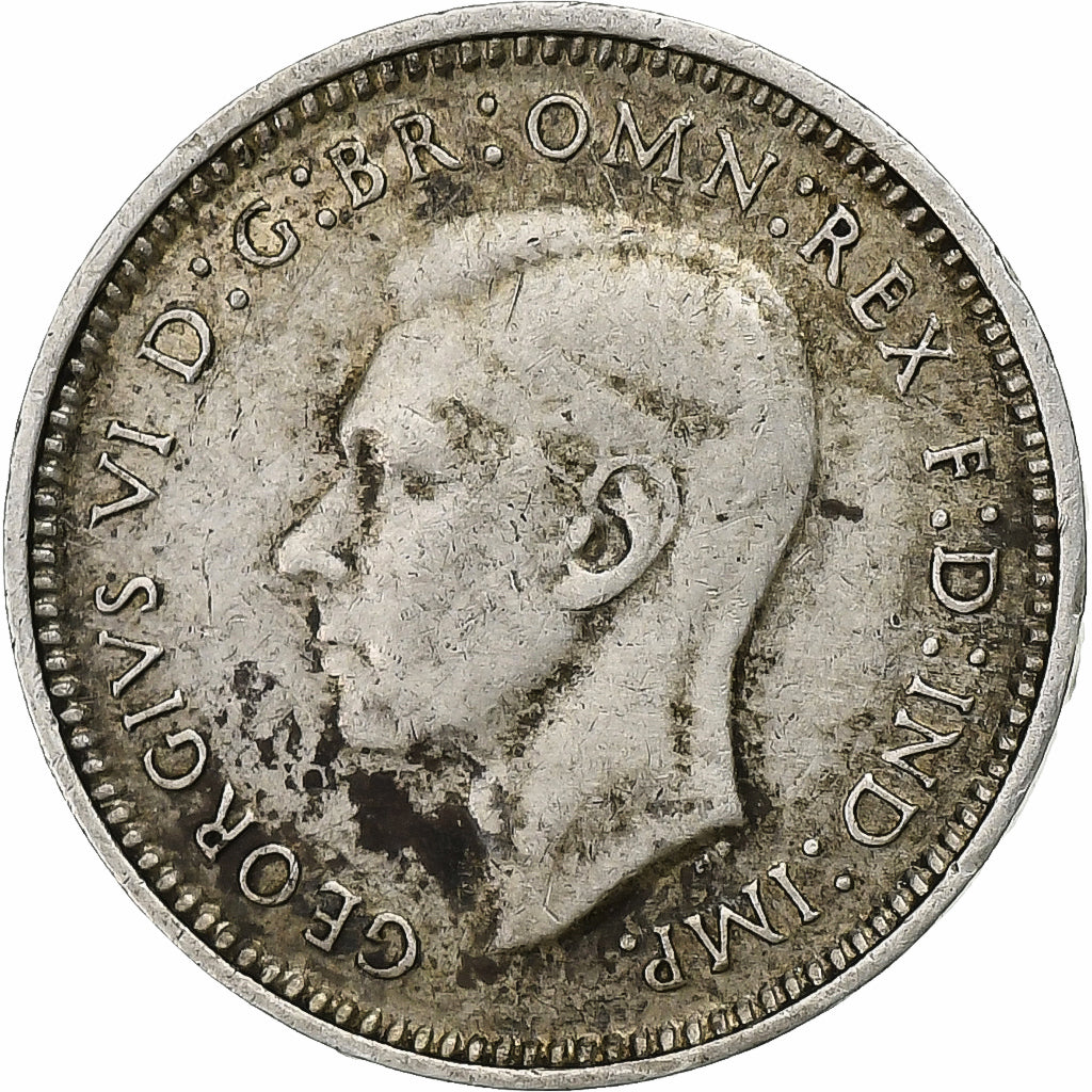 Australia, George VI, Threepence, 1942, Sydney, Srebro, EF(40-45), KM:37