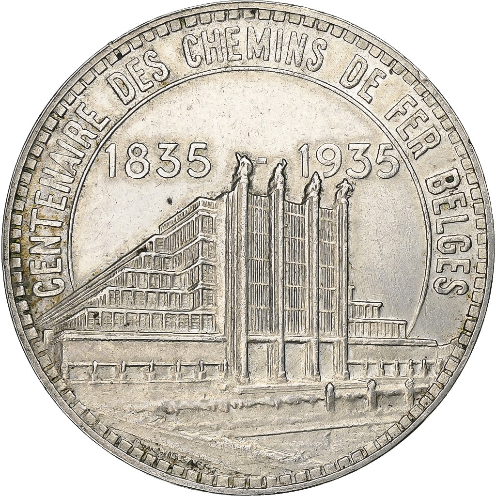 Belgique, Leopold III, 50 Francs, 50 Frank, 1935, Bruxelles, Argent, SUP