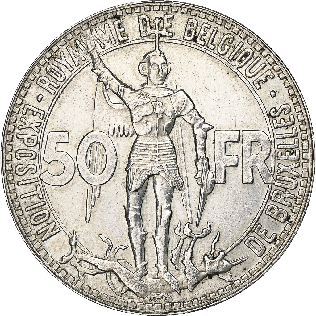 Belgique, Leopold III, 50 Francs, 50 Frank, 1935, Bruxelles, Argent, SUP