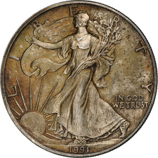 United States, Dollar, 1991, U.S. Mint, Silver, AU(50-53), KM:273