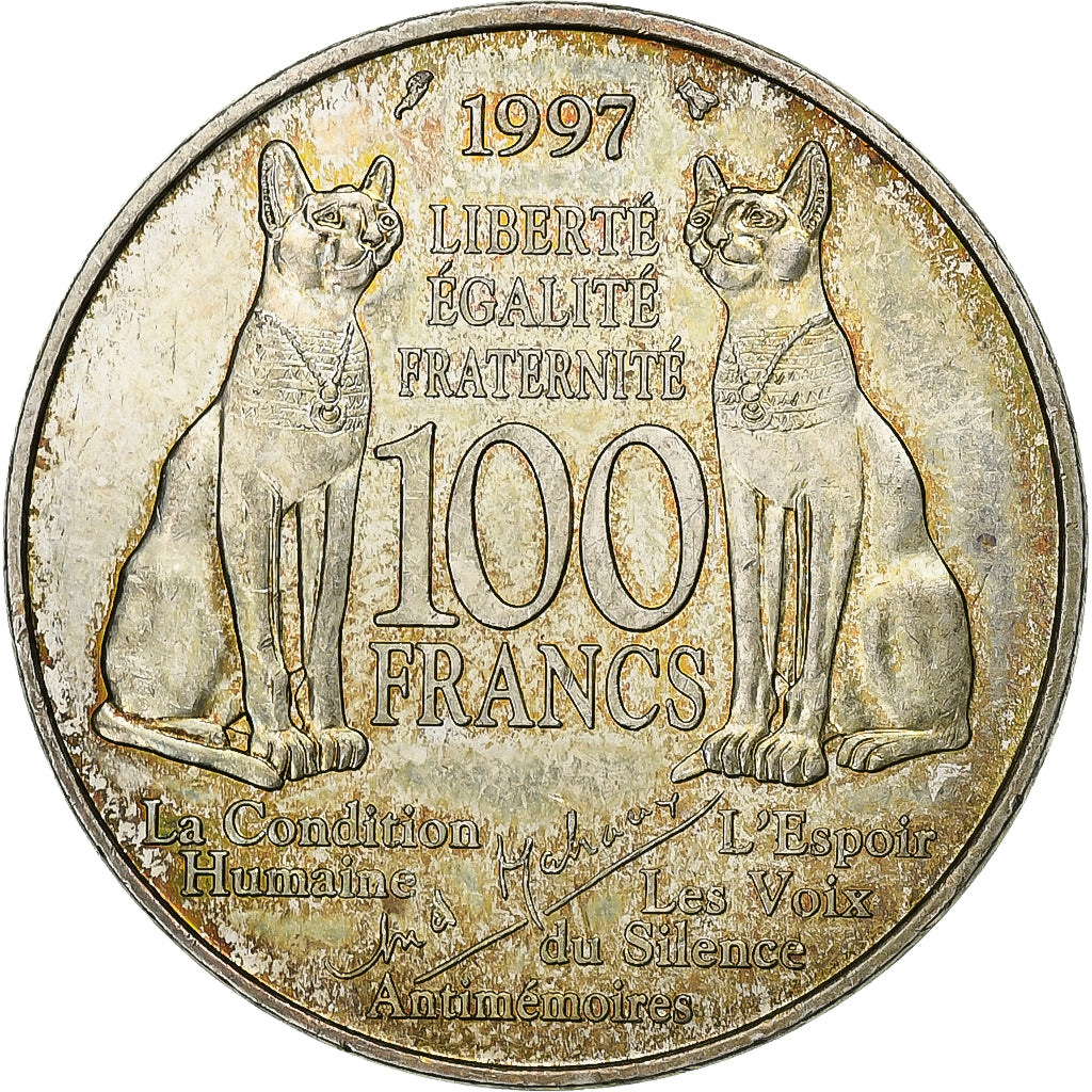 Francia, 100 Francs, André Malraux, 1987, Argento, SPL-, Gadoury:954, KM:1188