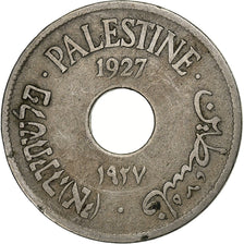 Palestine, 10 Mils, 1927, Copper-nickel, VF(30-35), KM:4
