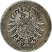GERMANY - EMPIRE, Wilhelm I, Mark, 1877, Berlin, Silber, S+, KM:7