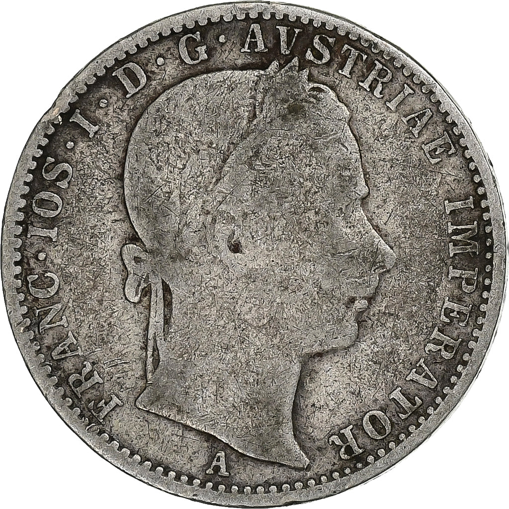 Austria, Franz Joseph I, 1/4 Florin, 1859, Vienna, Silver, VF(20-25), KM:2214