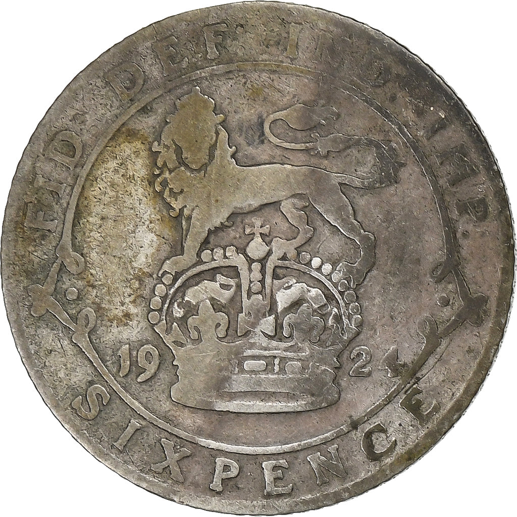 Großbritannien, George V, 6 Pence, 1924, Silber, S, KM:815a.1