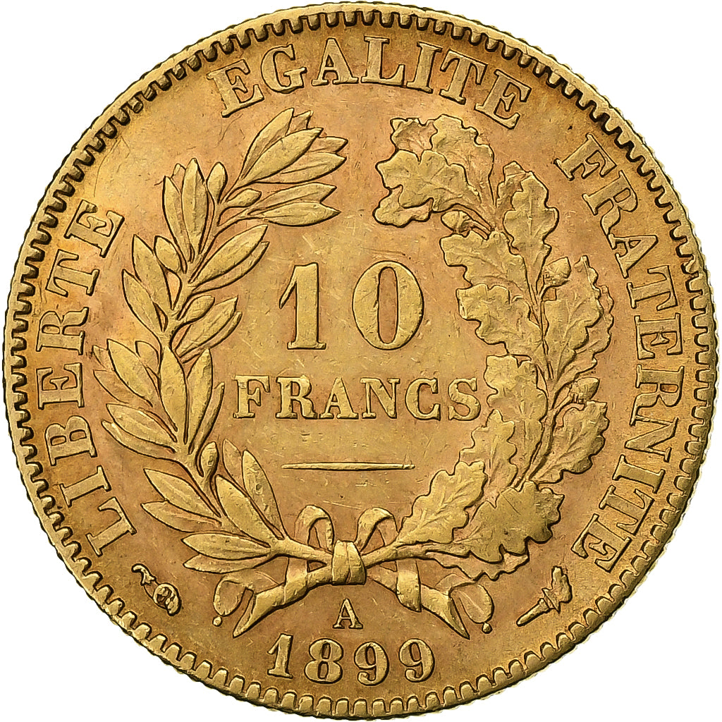 France, 10 Francs, Cérès, 1899, Paris, Or, TTB, Gadoury:1016, KM:830
