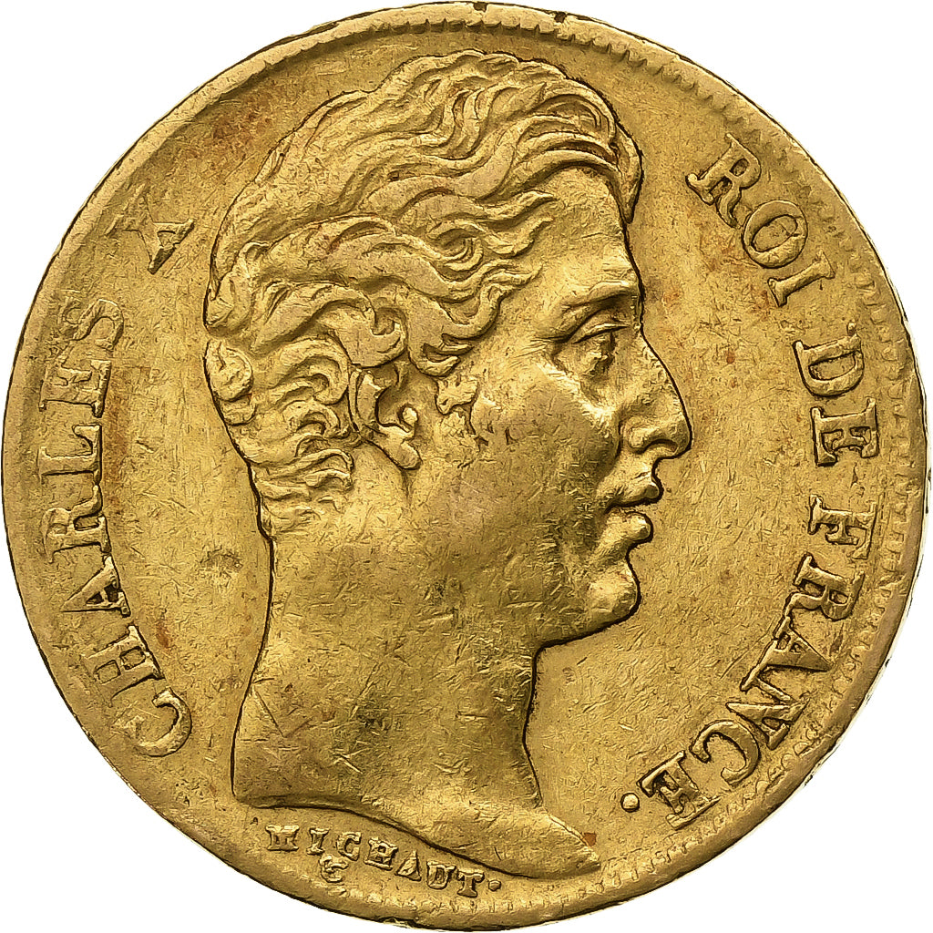 Frankreich, Charles X, 20 Francs, 1830, Paris, Gold, SS, Gadoury:1029, KM:726.1