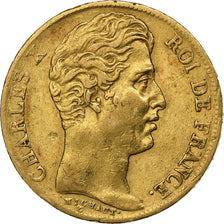 Frankreich, Charles X, 20 Francs, 1830, Paris, Gold, SS, Gadoury:1029, KM:726.1