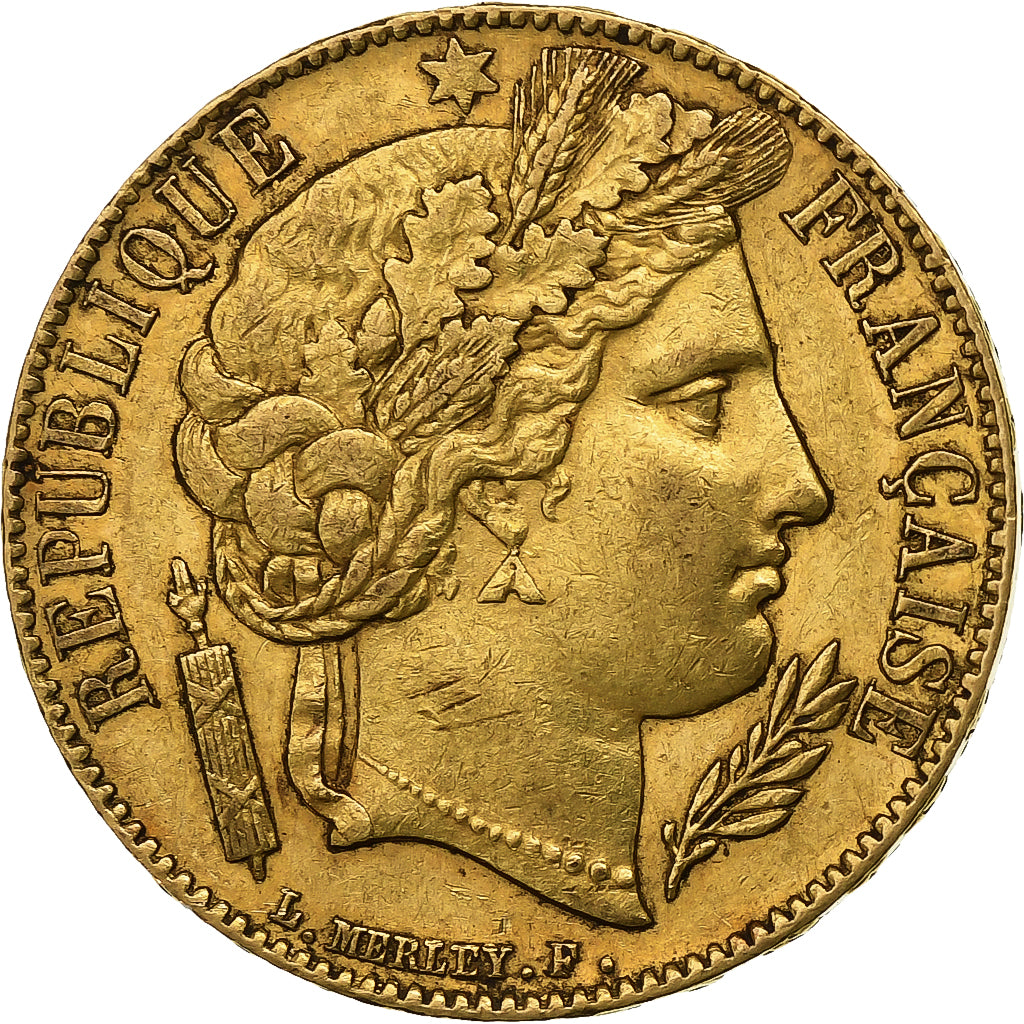 Francia, 20 Francs, Cérès, 1851, Paris, Oro, MBC, Gadoury:1059, KM:762