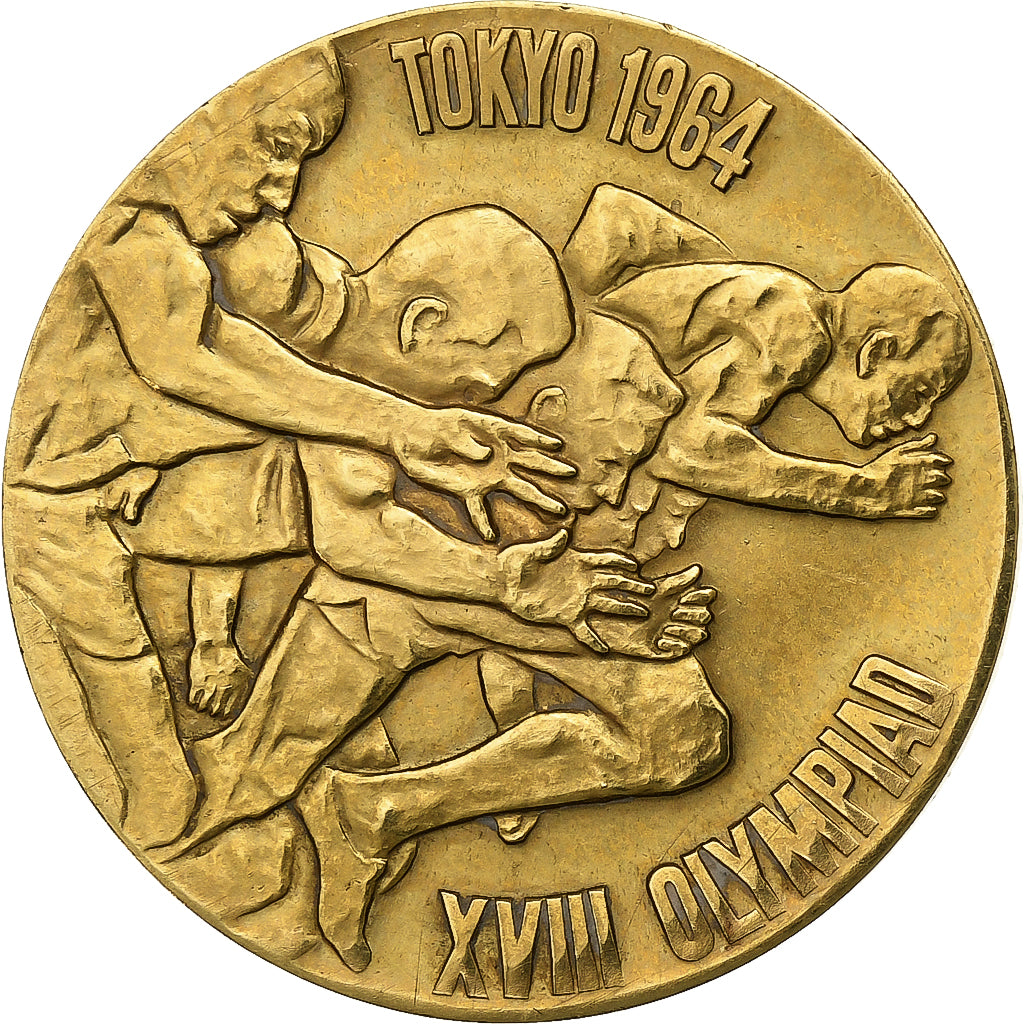 Japan, Medal, Jeux Olympiques de Tokyo, 1964, Gold, AU(55-58)