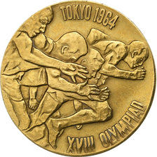Japan, Medal, Jeux Olympiques de Tokyo, 1964, Gold, AU(55-58)