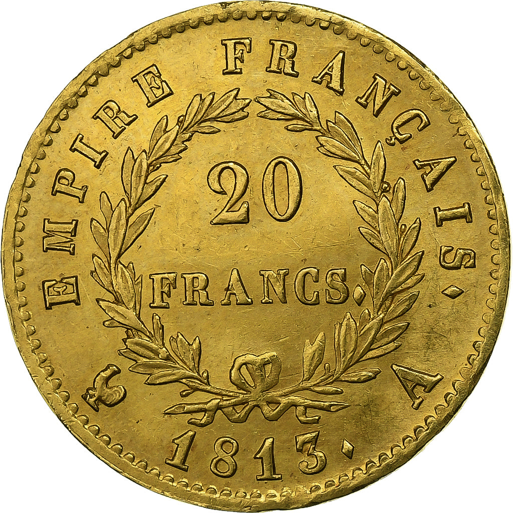 Frankreich, Napoleon I, 20 Francs, 1813, Paris, Gold, VZ, Gadoury:1025, KM:695.1