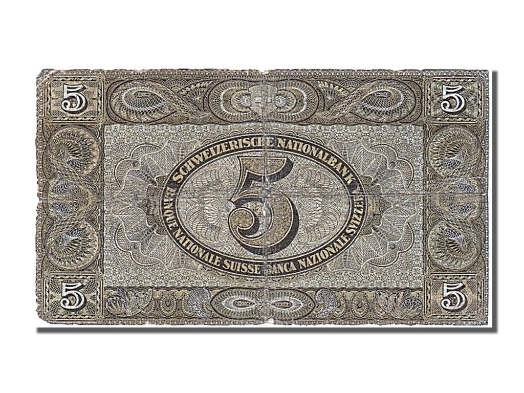Banknote, Switzerland, 5 Franken, 1947, 1947-10-16, VF(20-25)