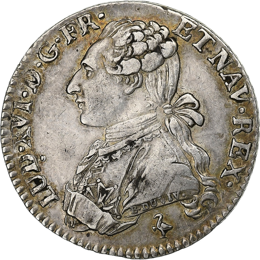 Francja, Louis XVI, 24 Sols, 1/5 ECU, 1/5 Écu, 1782, Paris, 2éme sem, Srebro