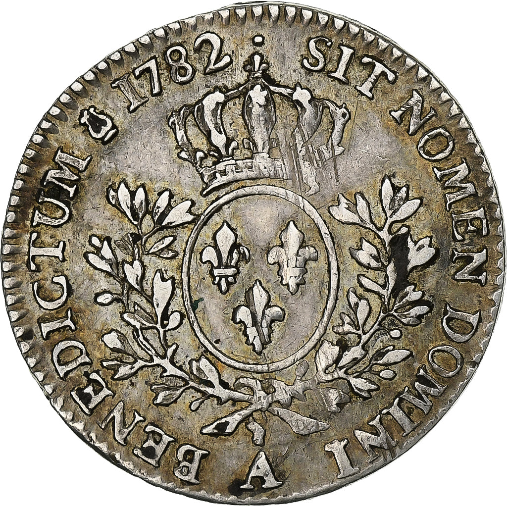 Francja, Louis XVI, 24 Sols, 1/5 ECU, 1/5 Écu, 1782, Paris, 2éme sem, Srebro