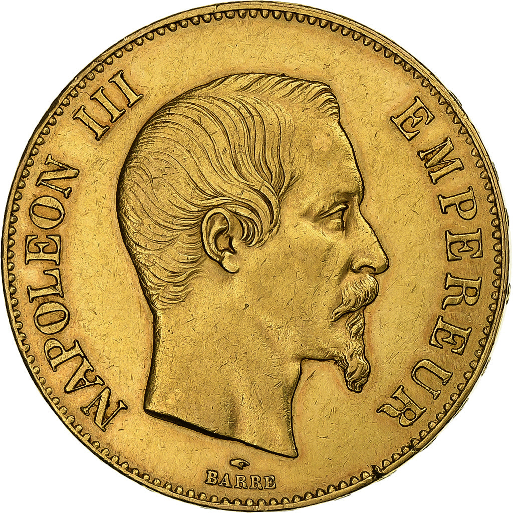 Frankrijk, Napoleon III, 100 Francs, 1859, Paris, Goud, ZF, Gadoury:1135