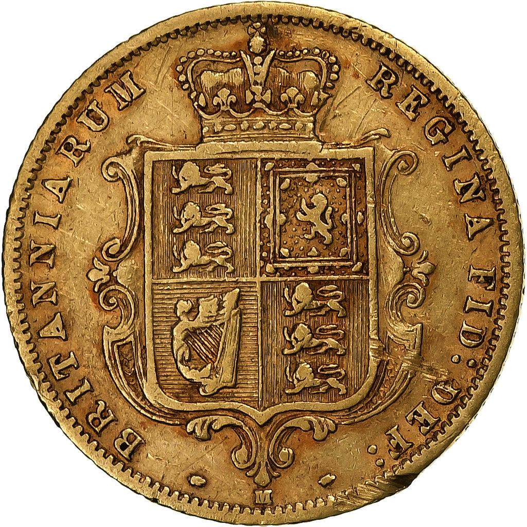 Australia, Victoria, 1/2 Sovereign, 1885, Melbourne, Gold, VF(30-35), KM:9