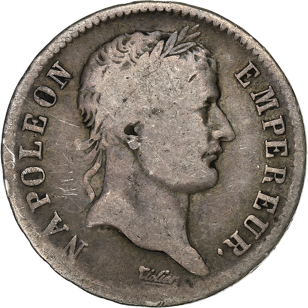 France, Napoleon I, Franc, 1808, Rouen, Silver, VF(20-25), Gadoury:446, KM:682.2